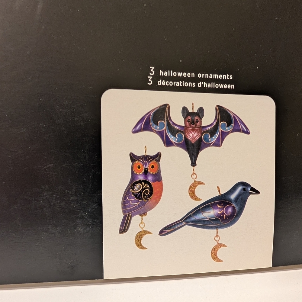 2020 Hallmark Halloween 3 Piece Ornament Set New! RARE Spooky Decor - Picture 2 of 9